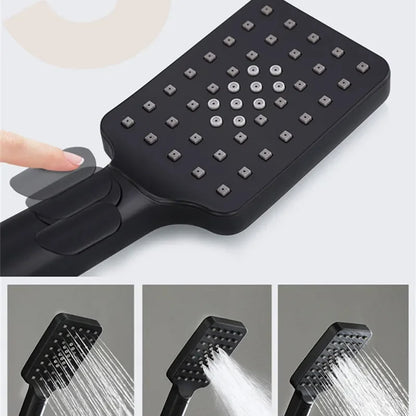 HOShower-Ensemble de pommeau de douche chaud et froid, pommeau de douche pluie, système thermostatique, laiton de qualité, noir et or, 12 po