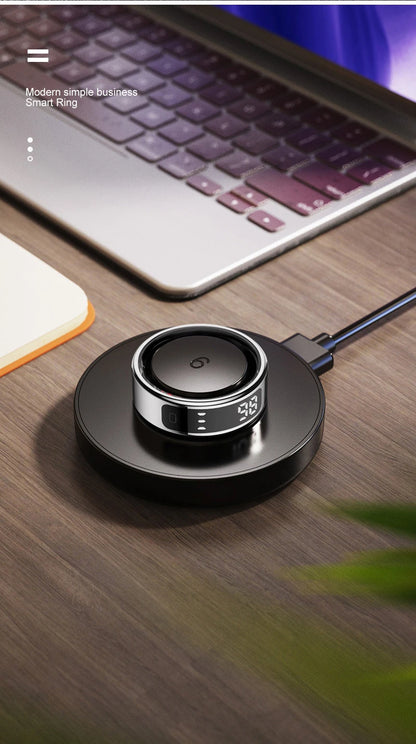 Xiaomi R12 anneau intelligent écran d'affichage tactile 5ATM étanche Bluetooth moniteur de santé contrôle des gestes sans fil charge Sport anneau