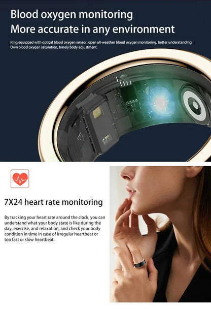Xiaomi-Anneau intelligent Bluetooth pour hommes et femmes, surveillance de la santé, oxygène sanguin, sommeil, fréquence cardiaque, modes Liban tisports, étanche IP68 et 5iko, nouveau