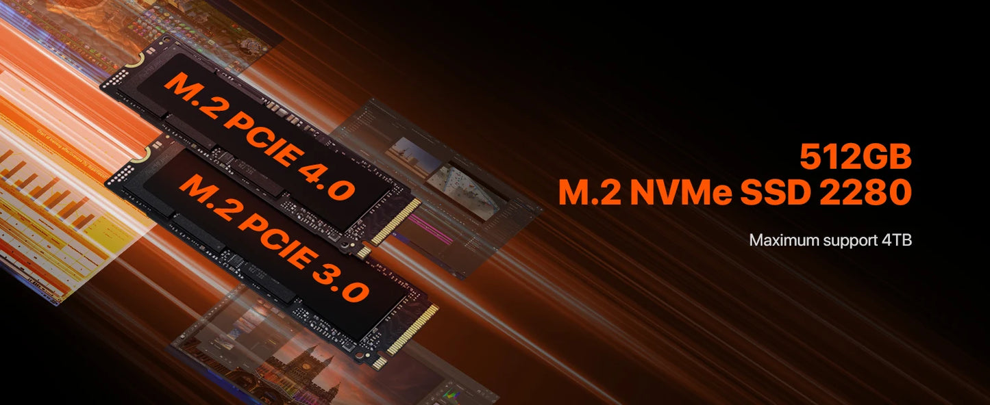 PELADN HO4 Mini PC de jeu AMD Ryzen 7 8845HS 32 Go DDR5 5600 MHz 1 To PCIe4.0 SSD, AMD Radeon 780 M avec double LAN RJ45, WiFi6 BT5.2