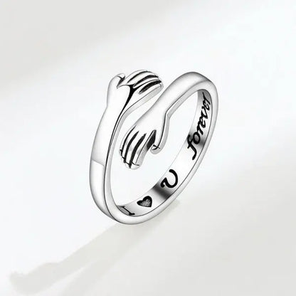 Bague romantique en forme de cœur pour femmes et hommes, je t'aime pour toujours, bague réglable pour Couple, fête de mariage, rencontres, bijoux cadeaux