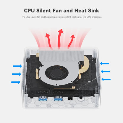 Beelink Mini S13 Intel Twin Lake N150 S12 Pro N100 16G 500G Windows 11 Mini S 11th N5095 DDR4 8GB 128GB ordinateur de bureau N95